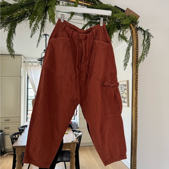 Free People Pants - Free people Rust Cargo Pants